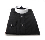 Banded Collar Clergy Shirt With Collar & Studs